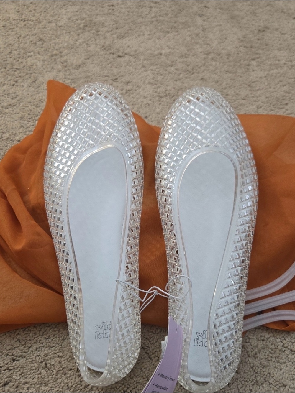 wild fable Clear Jelly Ballet Flats - Transparent